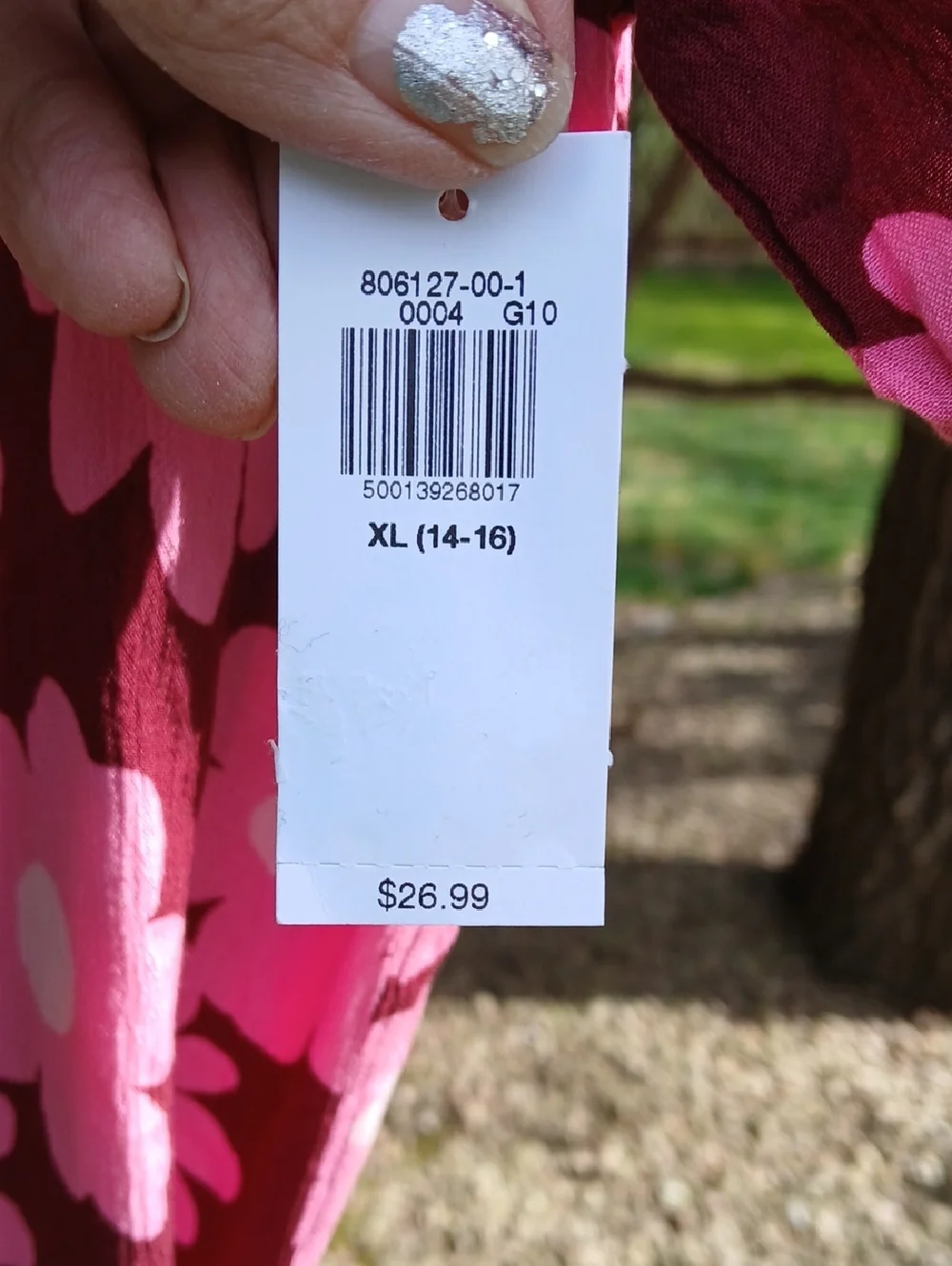 OLD NAVY Short-Sleeve Crinkle Crepe Swing Dress Rayon NWT Sz 10, 14